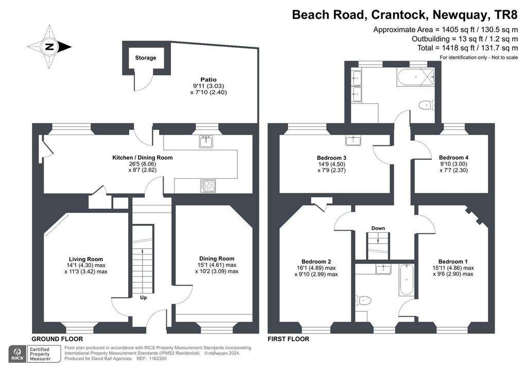 4 bedroom cottage to rent - floorplan