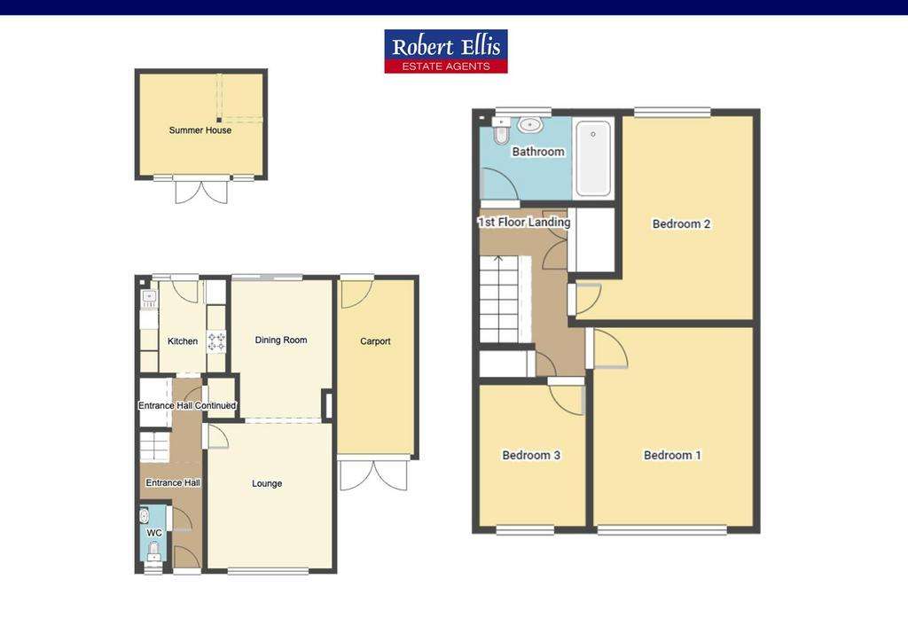 3 bedroom semi-detached house for sale - floorplan