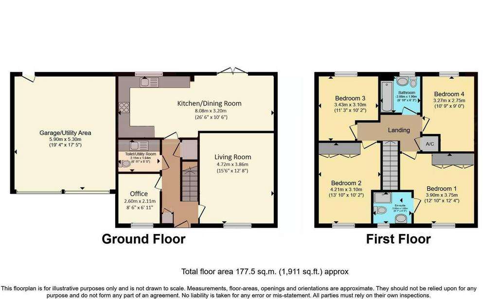 4 bedroom detached house for sale - floorplan