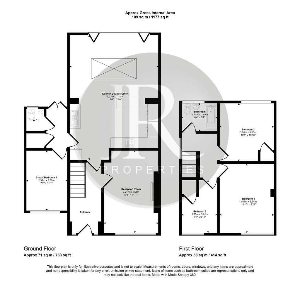 4 bedroom detached house for sale - floorplan