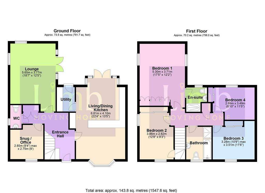 4 bedroom detached house for sale - floorplan