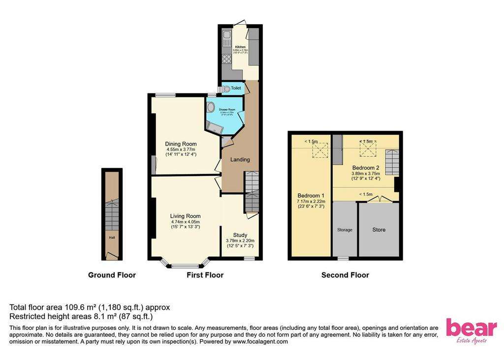 2 bedroom flat for sale - floorplan