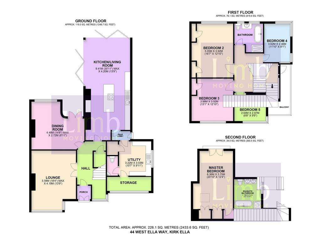 5 bedroom semi-detached house for sale - floorplan