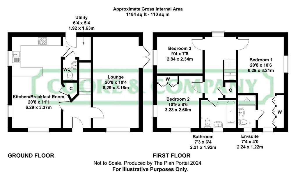 3 bedroom detached house for sale - floorplan