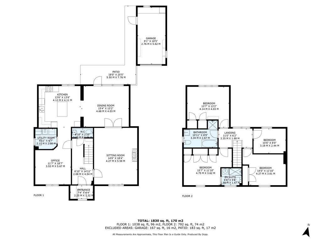 4 bedroom detached house to rent - floorplan