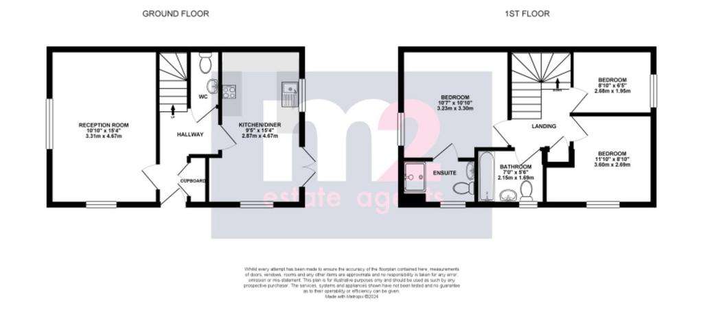 3 bedroom detached house for sale - floorplan