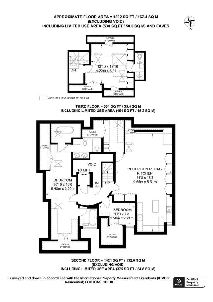 3 bedroom flat to rent - floorplan