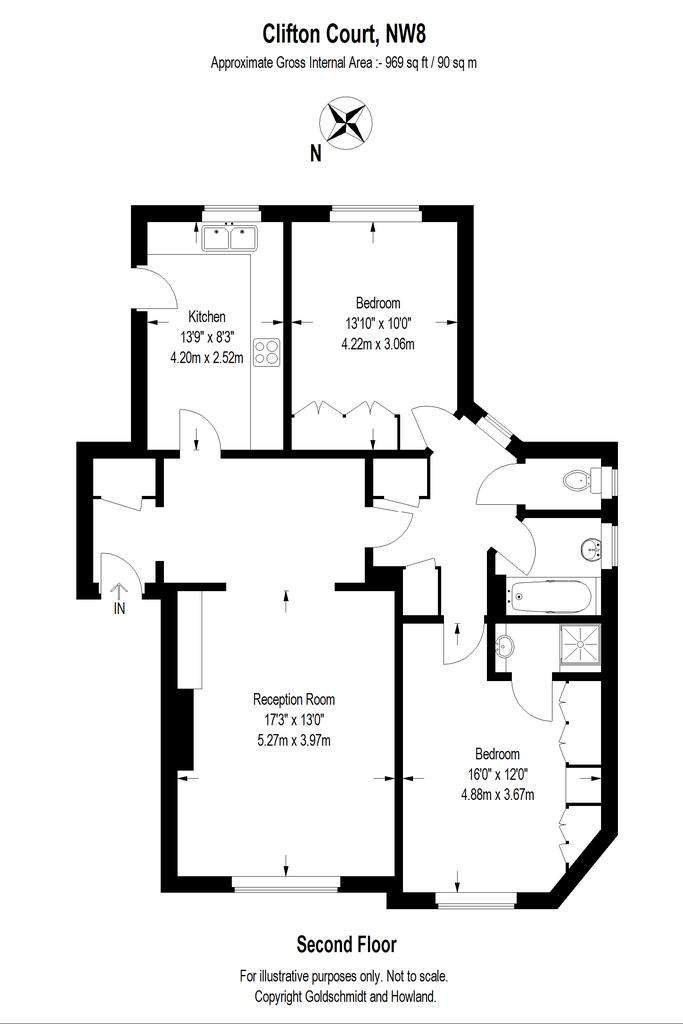 2 bedroom flat for sale - floorplan