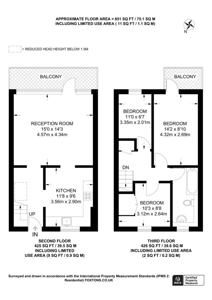 3 bedroom maisonette to rent - floorplan