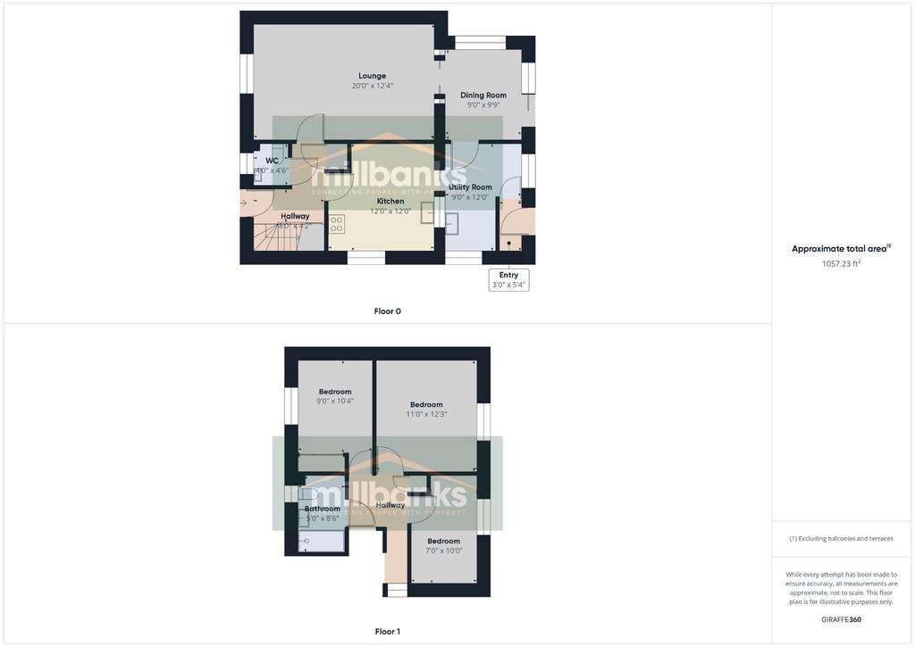 3 bedroom detached house for sale - floorplan