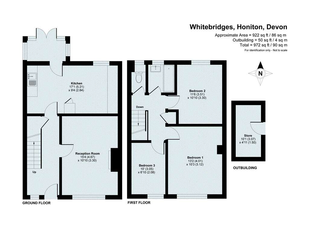 3 bedroom semi-detached house for sale - floorplan