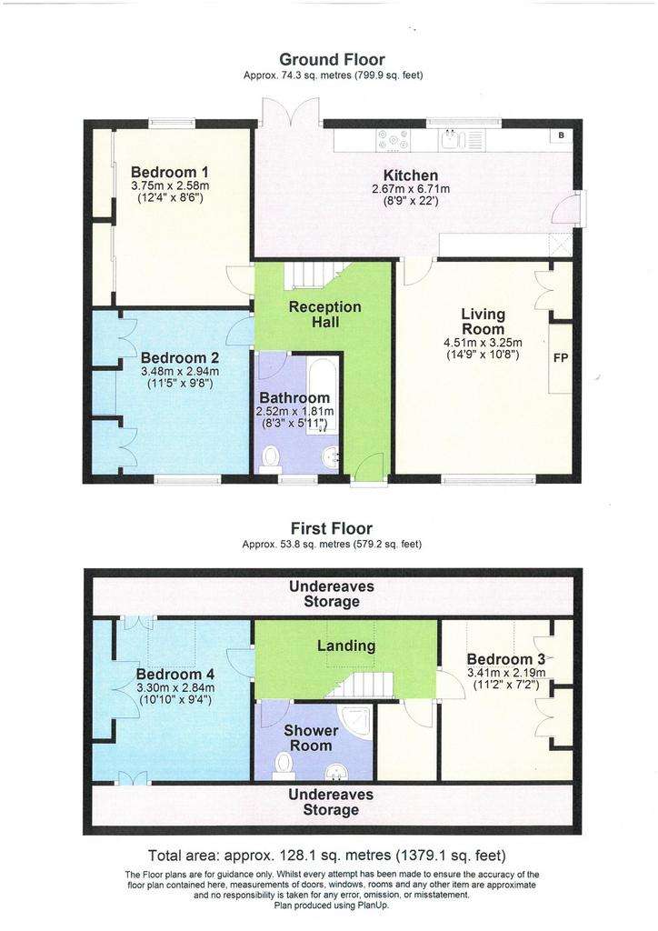 4 bedroom semi-detached bungalow for sale - floorplan