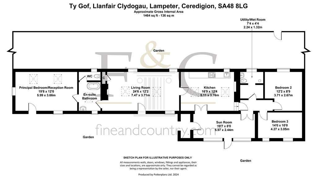 3 bedroom semi-detached house for sale - floorplan