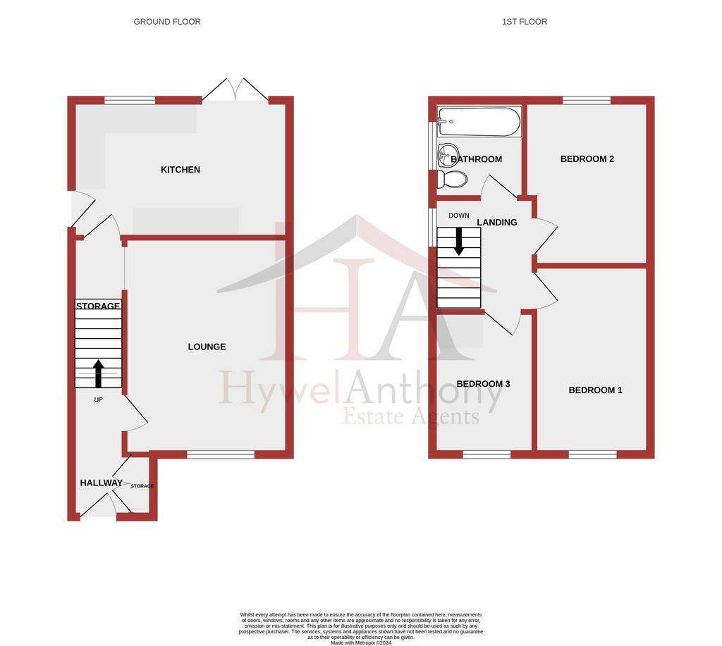 3 bedroom semi-detached house for sale - floorplan