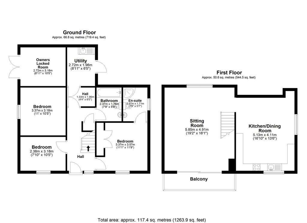 3 bedroom detached house for sale - floorplan