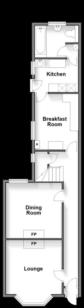 3 bedroom semi-detached house for sale - floorplan