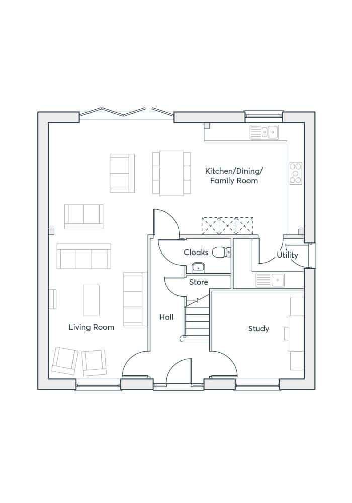 4 bedroom detached house for sale - floorplan