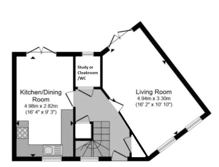 4 bedroom semi-detached house for sale - floorplan