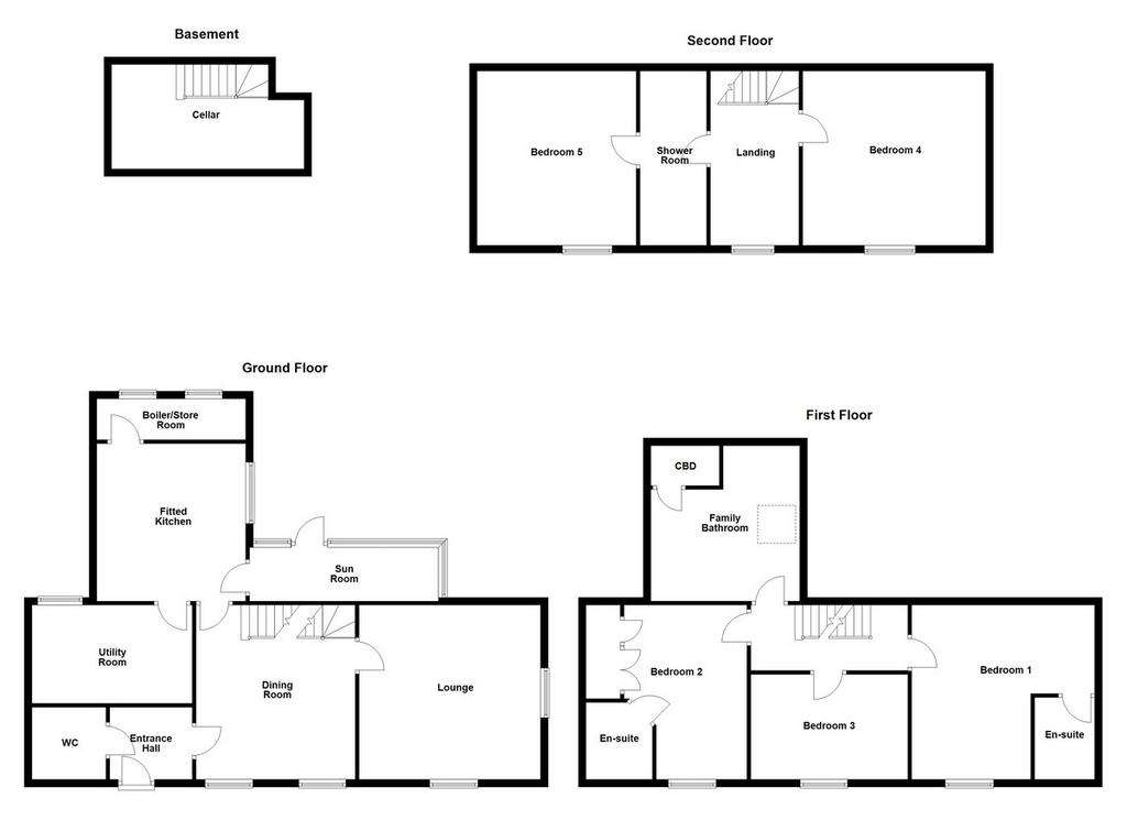 7 bedroom farm house for sale - floorplan