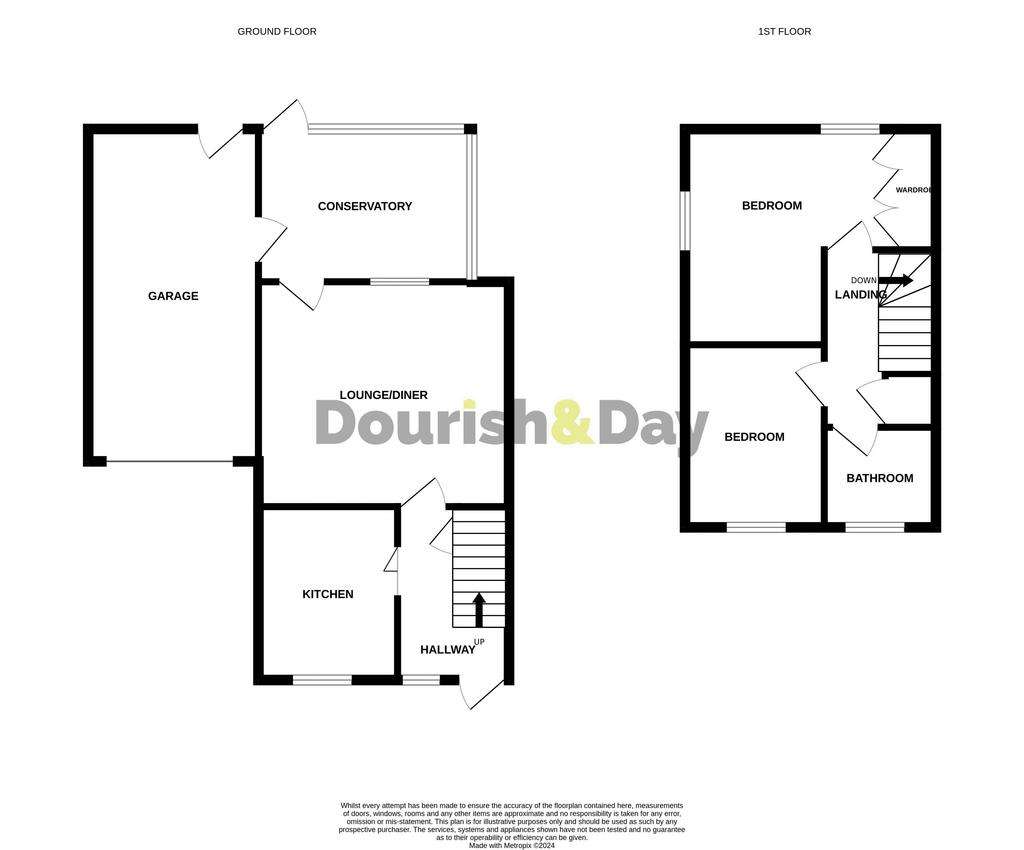 2 bedroom semi-detached house for sale - floorplan