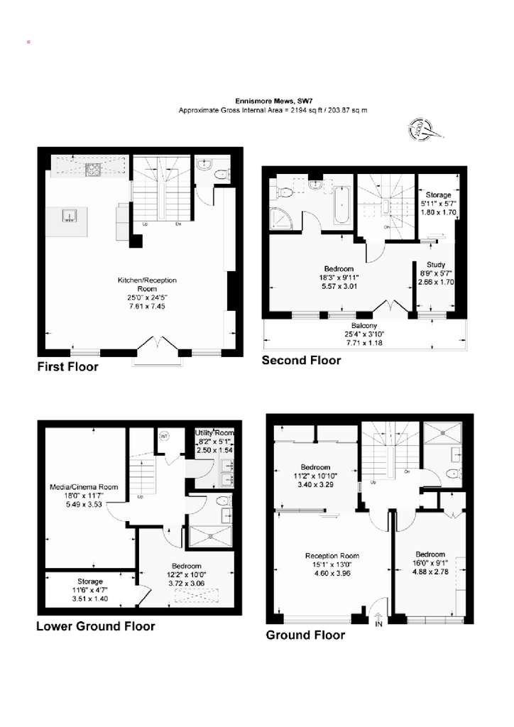 4 bedroom house to rent - floorplan