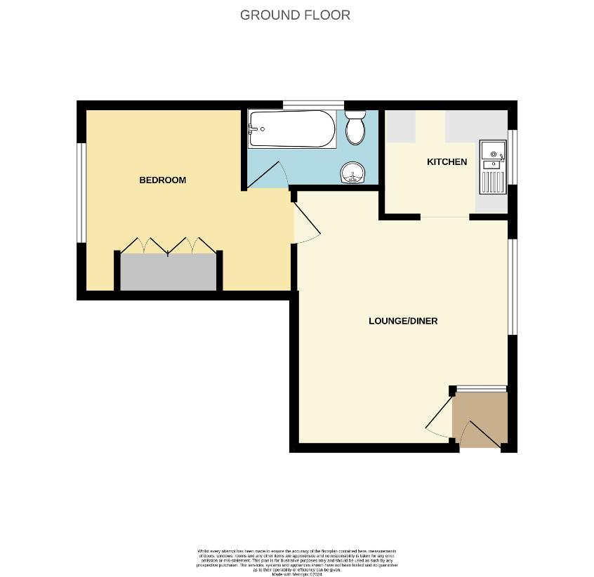 1 bedroom flat for sale - floorplan