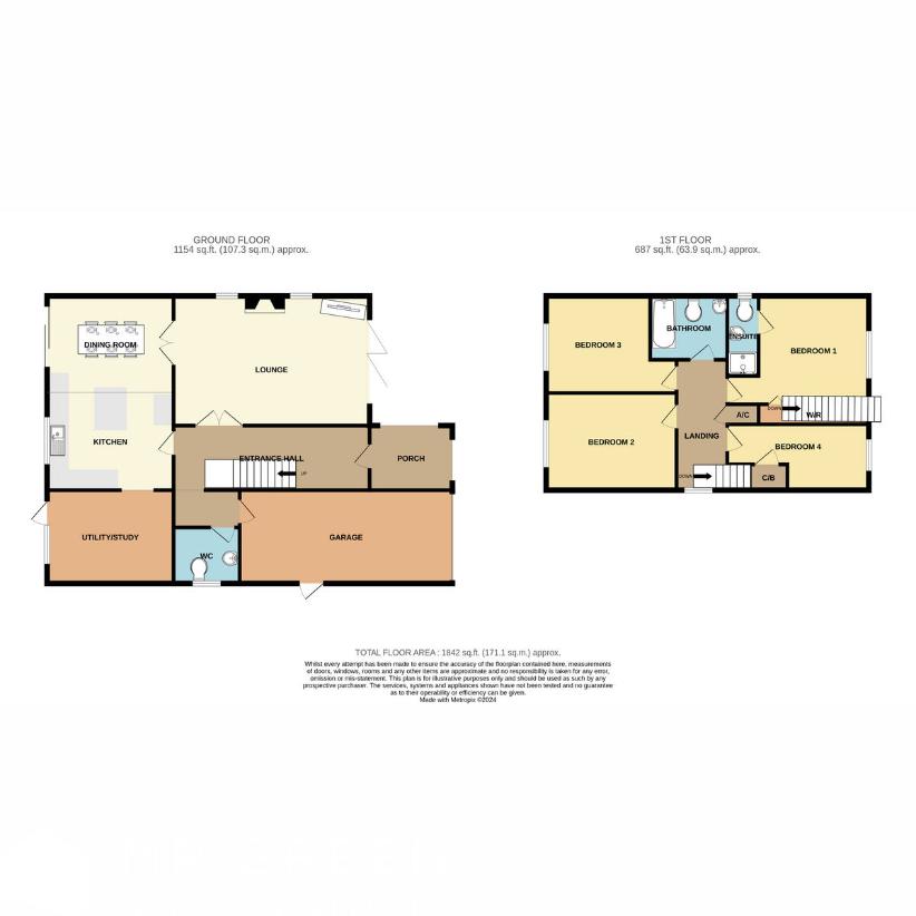 4 bedroom detached house for sale - floorplan