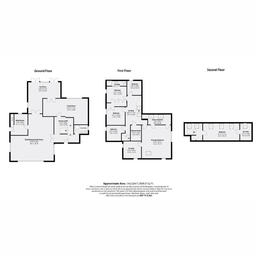 6 bedroom detached house for sale - floorplan