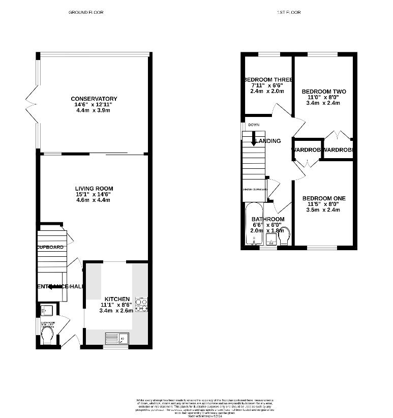 3 bedroom property for sale - floorplan