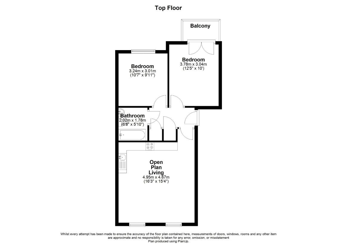 2 bedroom flat for sale - floorplan