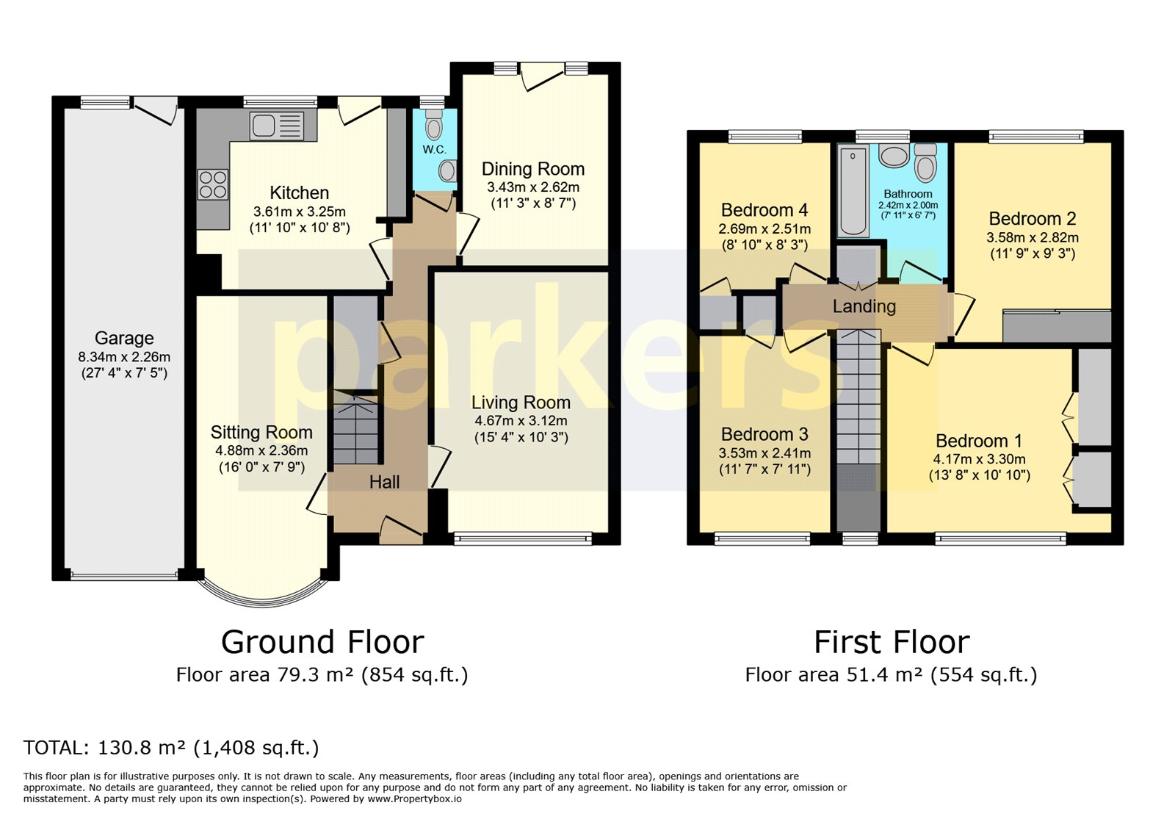 4 bedroom property for sale - floorplan