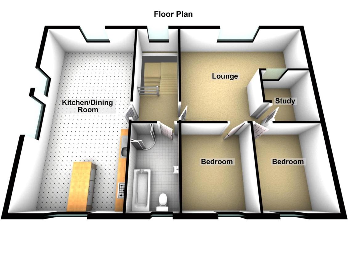 2 bedroom flat for sale - floorplan