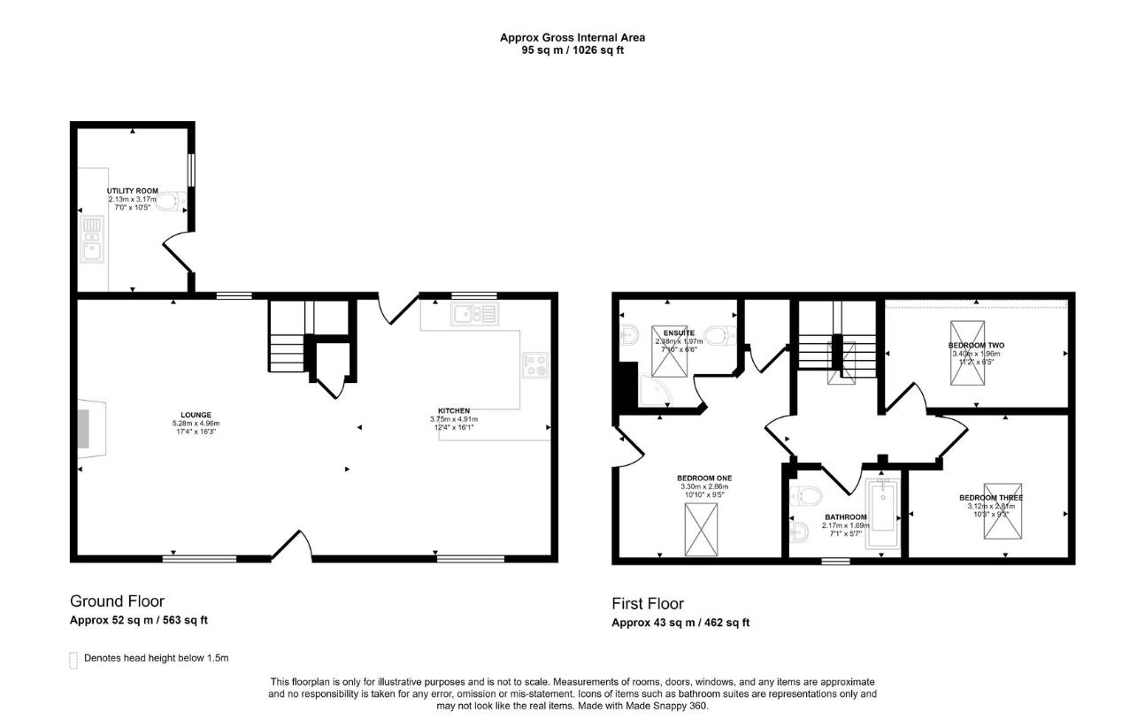 3 bedroom property for sale - floorplan