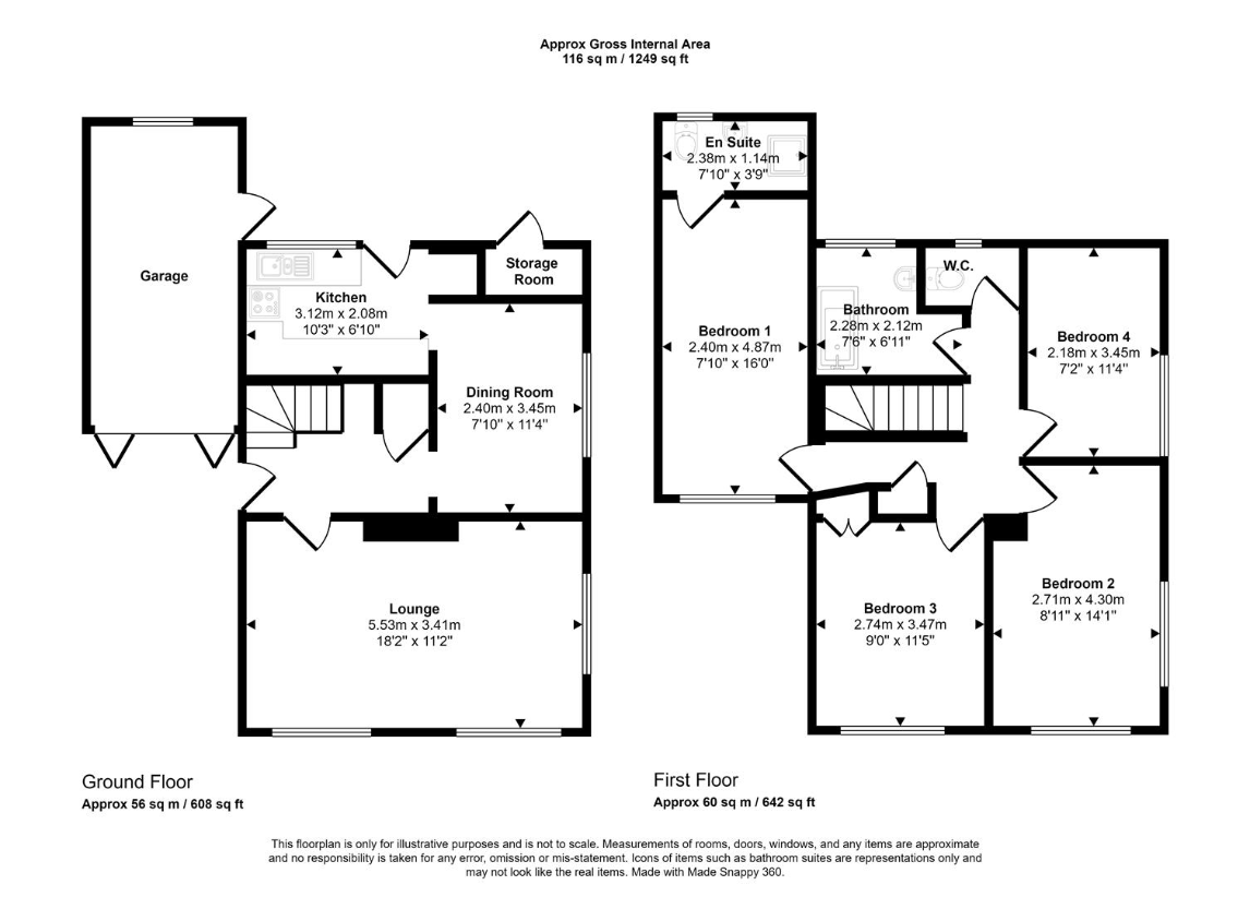 4 bedroom detached house for sale - floorplan