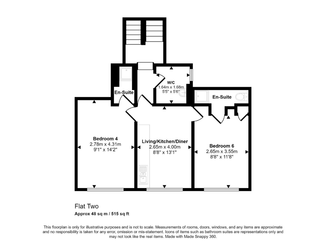 12 bedroom end of terrace house for sale - floorplan