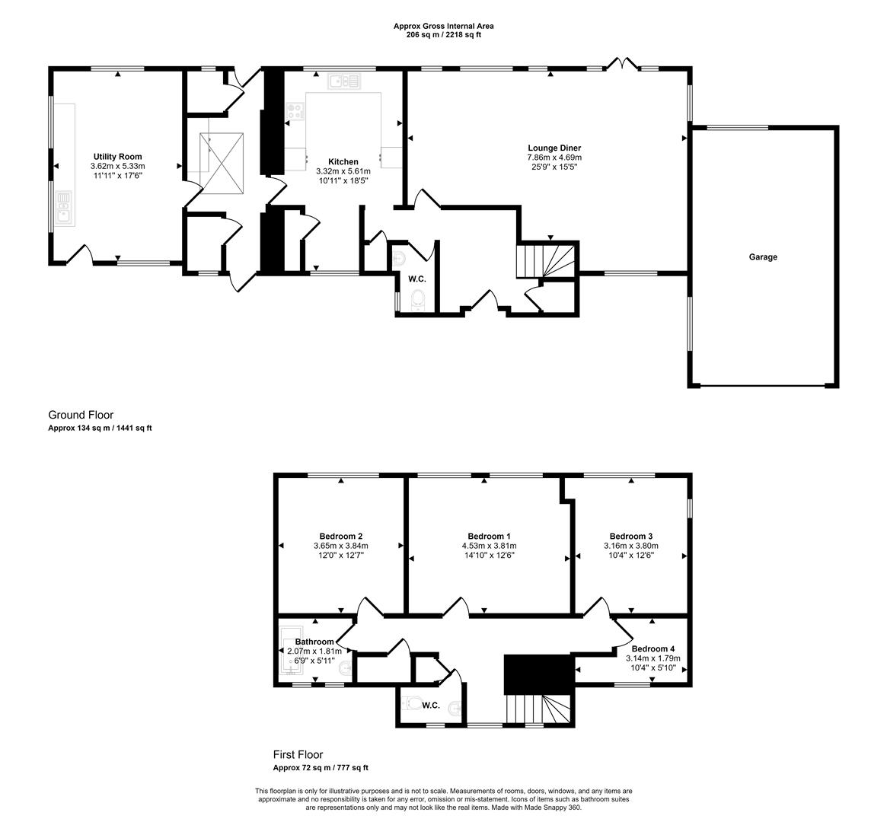 4 bedroom detached house for sale - floorplan