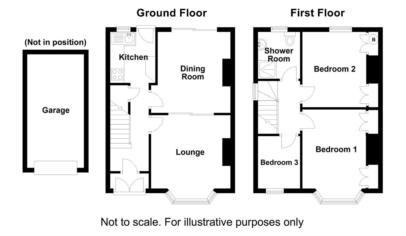 3 bedroom end of terrace house for sale - floorplan