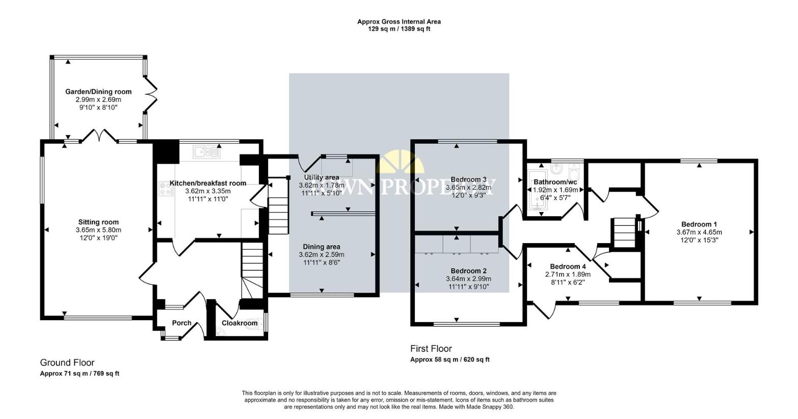 4 bedroom detached house for sale - floorplan