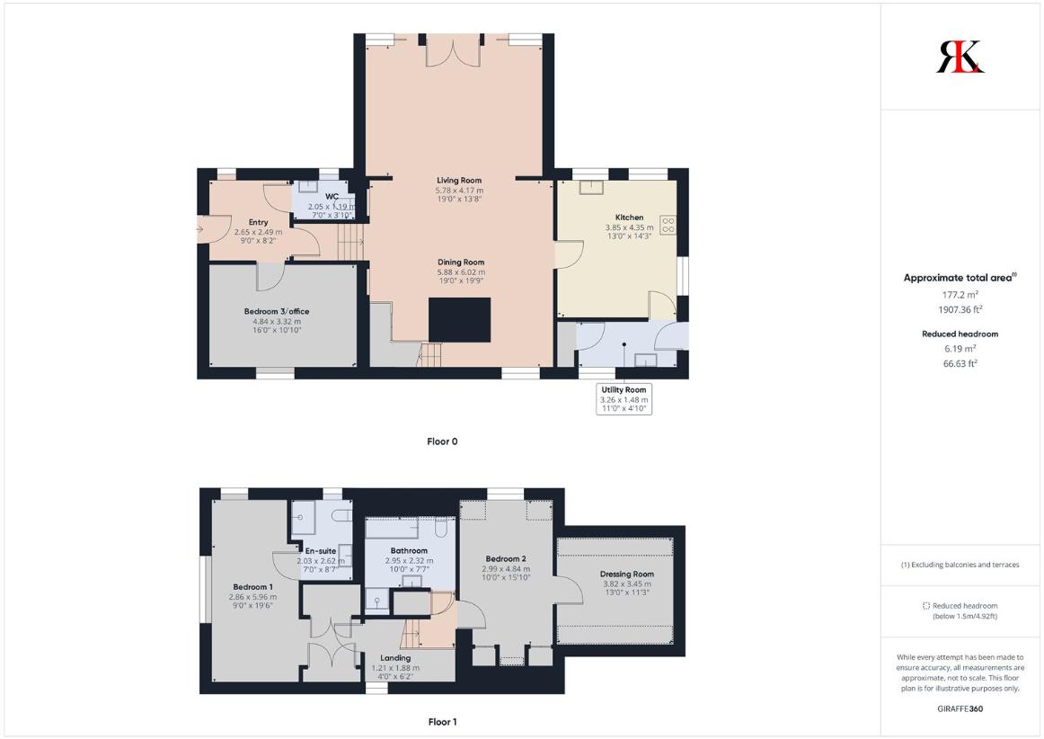 3 bedroom detached house for sale - floorplan