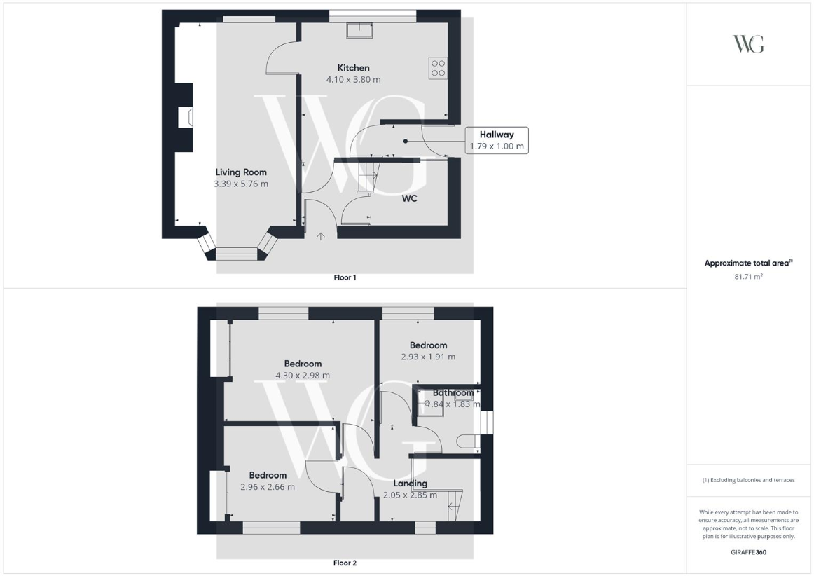 3 bedroom semi-detached house for sale - floorplan