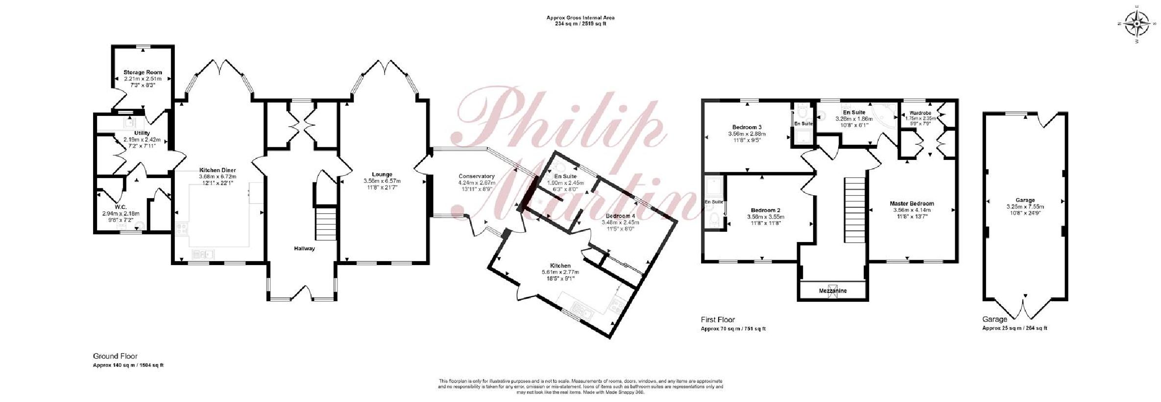 4 bedroom property for sale - floorplan