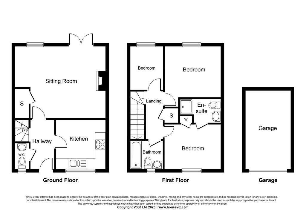 3 bedroom semi-detached house for sale - floorplan