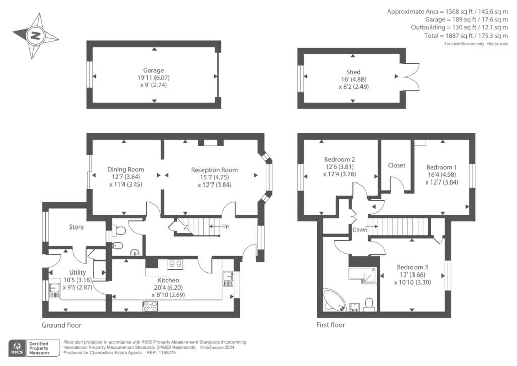 3 bedroom detached house for sale - floorplan