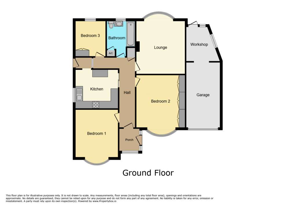 3 bedroom detached bungalow for sale - floorplan