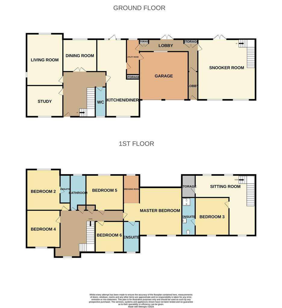 6 bedroom detached house for sale - floorplan