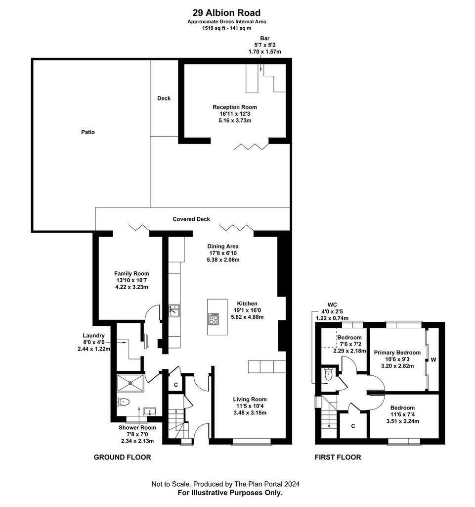 3 bedroom semi-detached house for sale - floorplan