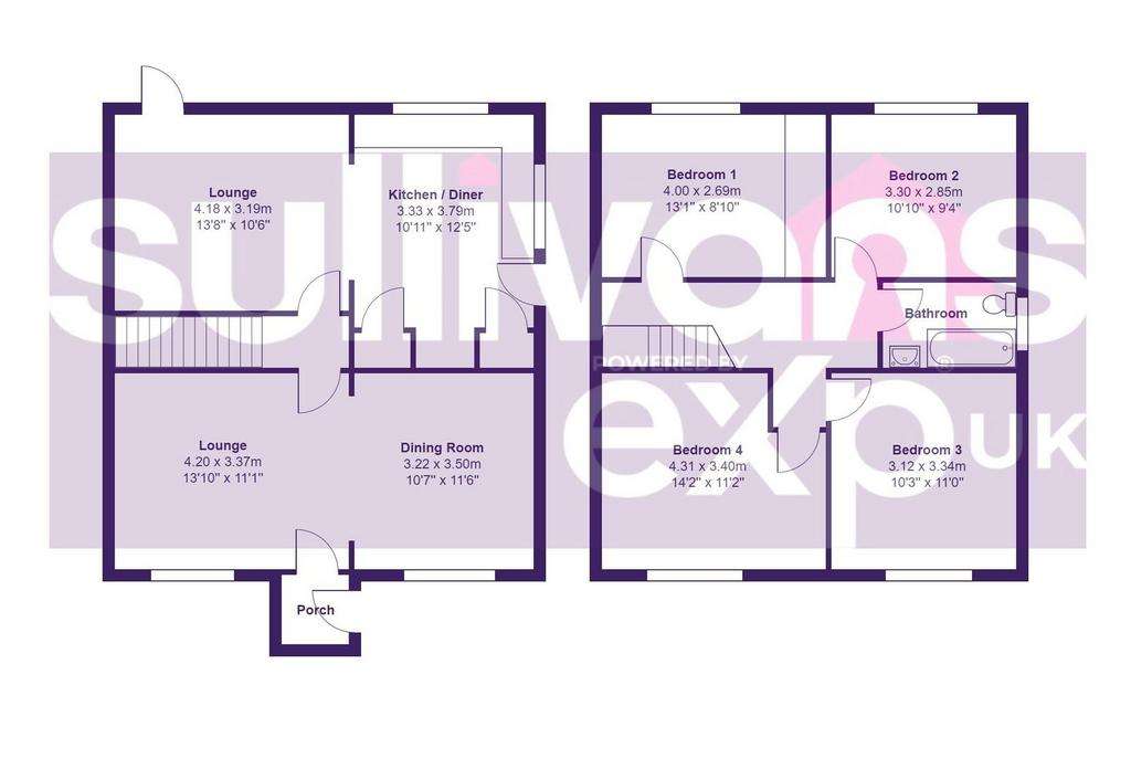 4 bedroom detached house for sale - floorplan