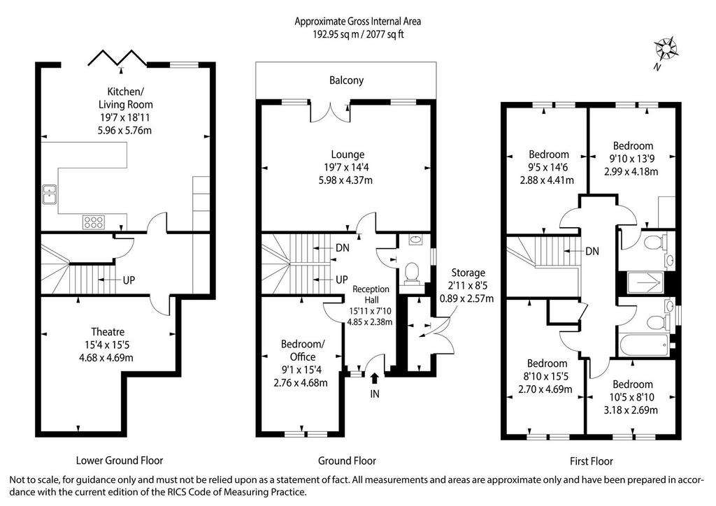 4 bedroom semi-detached house for sale - floorplan