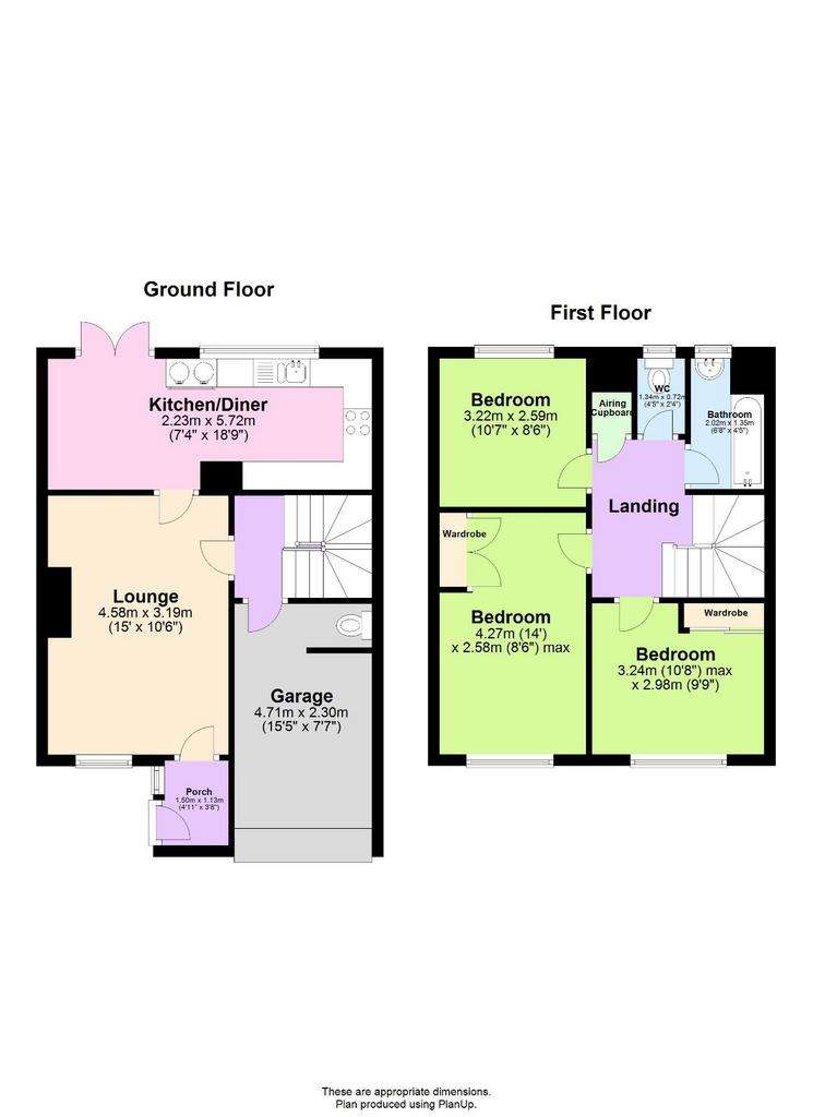 3 bedroom semi-detached house for sale - floorplan