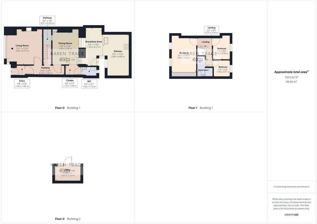 3 bedroom cottage for sale - floorplan